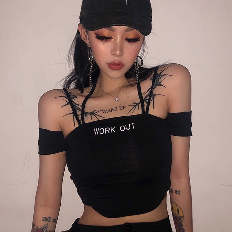 Áo Thun Lửng Ngắn Tay Phong Cách Trẻ Trung Quyến Rũ Dành Cho Nữ
