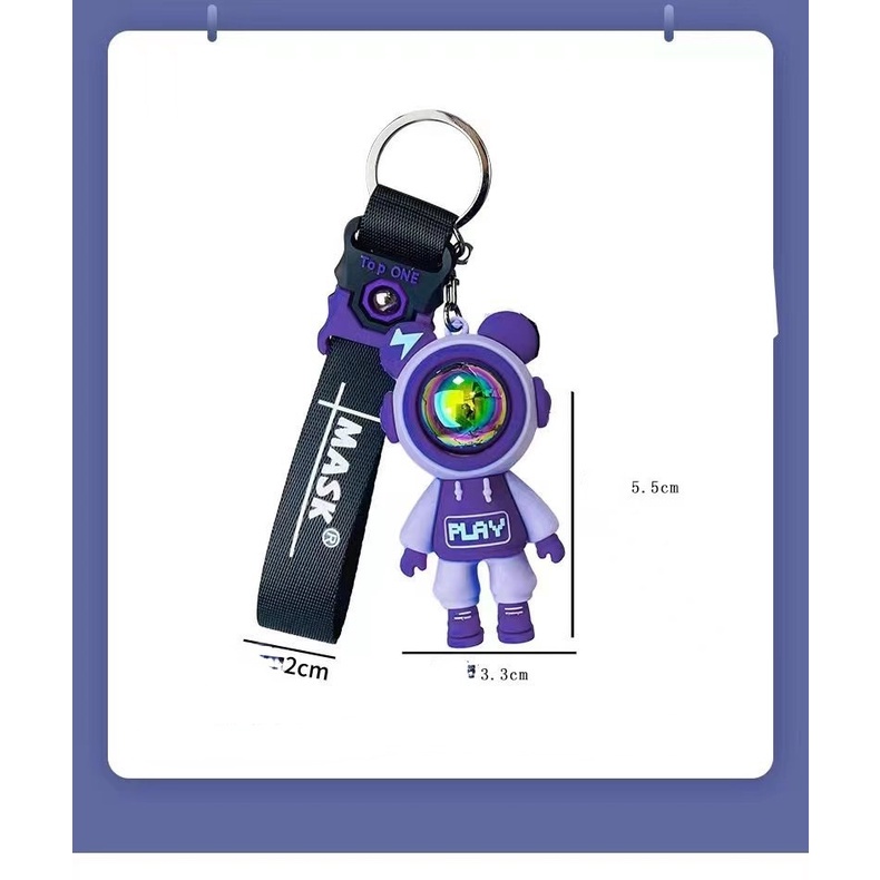 Móc Khóa Hình Gấu Hoạt Hình Xinh Xắn Dành Cho Cặp Đôi