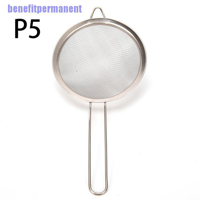 Benefitpermanent✹★ Rây Lưới Lọc Bột Bằng Thép Không Gỉ