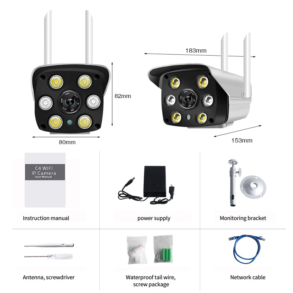 loosafe Camera Ngoài Trời Độ nét siêu cao 2.0mpx 1080P - 2 anten w26S + 32G Chính hãng | BigBuy360 - bigbuy360.vn