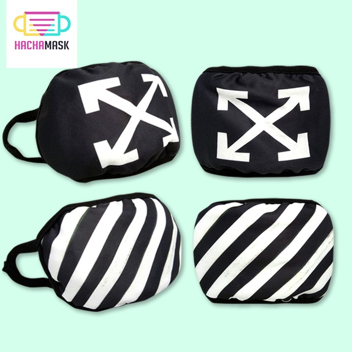 Khẩu Trang OFF WHITE Thời Trang Đường Phố Street Style | BigBuy360 - bigbuy360.vn