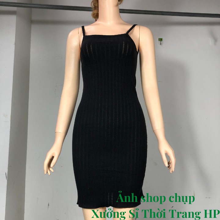 Đầm nữ dáng dài ôm body kèm áo croptop tay dài xinh, V32