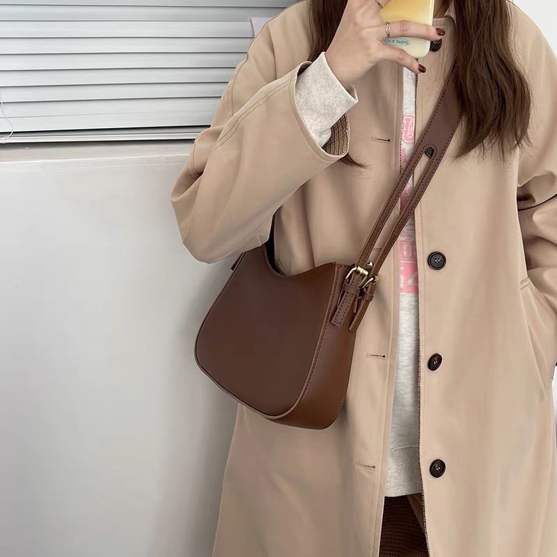 Túi xách nữ đeo chéo Da Trơn giá rẻ thời trang Hàn Quốc MS02