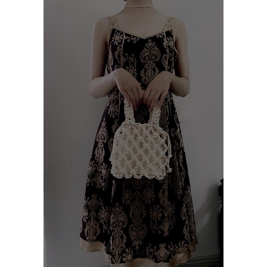 Túi xách đan lưới macrame