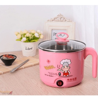 Nồi Điện Mini Hai Tầng Đa Năng Tặng Kèm Khay Hấp Có Thể Chiên,Xào,Nấu cơm,Nấu Lẩu mini