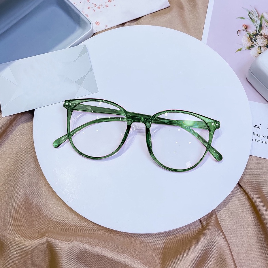 Mắt kính gọng tròn cá tính dễ thương D135