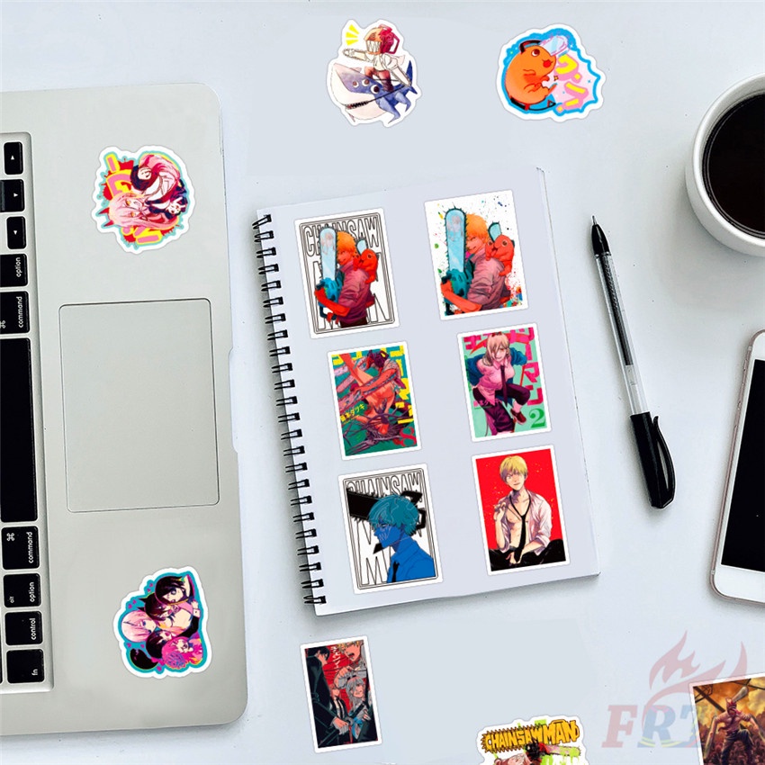100Pcs/Set ❉ Chainsaw Man Series B Stickers ❉ Anime Pochita DIY Fashion Waterproof Doodle Stickers