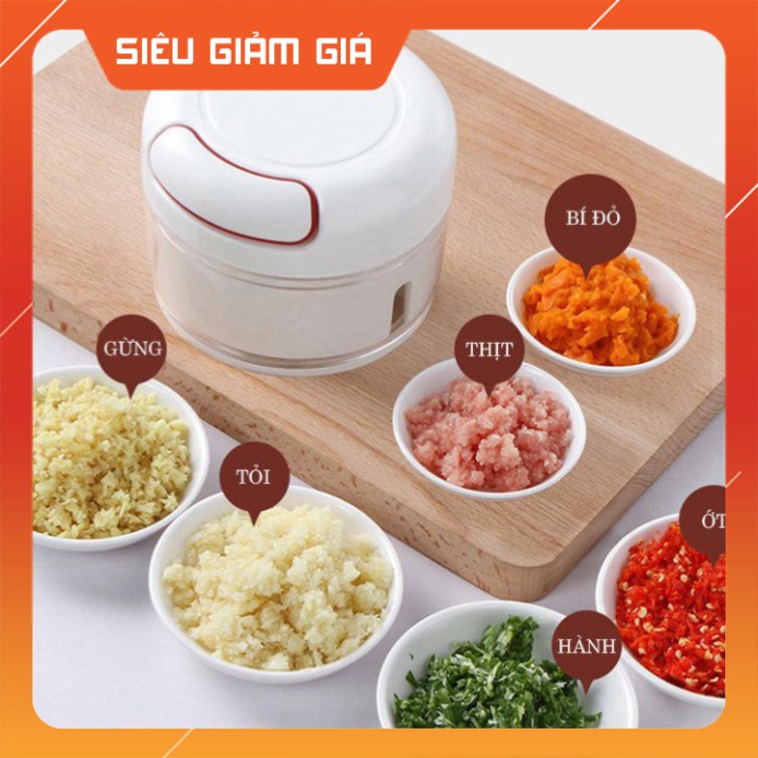 Hộp nghiền thực phẩm dây rút mini FOOD CHOPPER Đa Năng Free ship