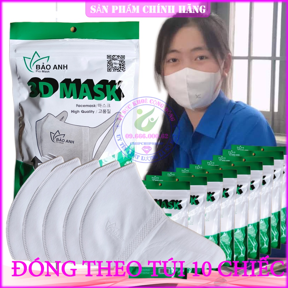 Khẩu Trang 3D MASK Công Nghệ dập Nhật Bản Xuân Lai XL, Masuji, Monji, Unicharm, Duy Khánh . Kháng khuẩn chống bụi mịn 3D