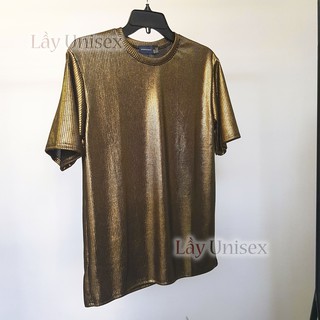 Áo thun nhũ vàng lấp lánh