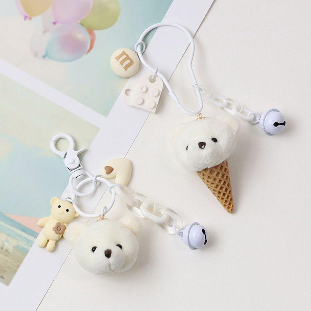 Móc Khóa Hình Cây Kem Bằng Cotton PP Độc Đáo Giá Đỡ