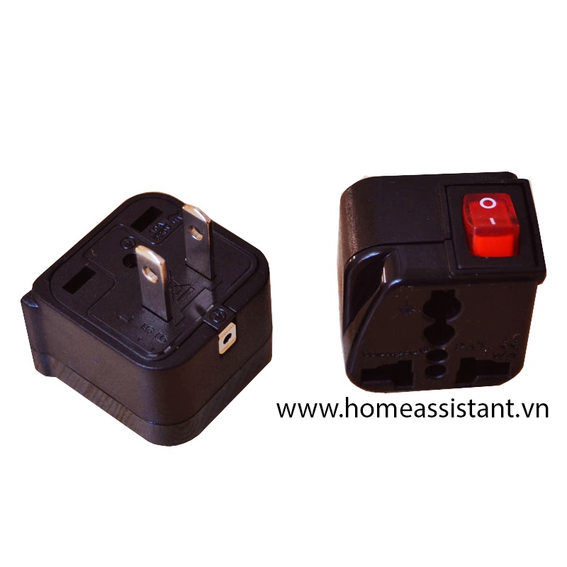 Ổ Cắm Chân Cắm Đa Năng Có Công Tắc Nguồn WS6