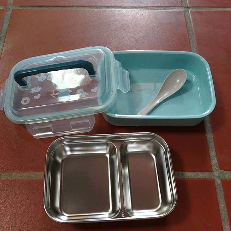 Hộp cơm 2 ngăn inox