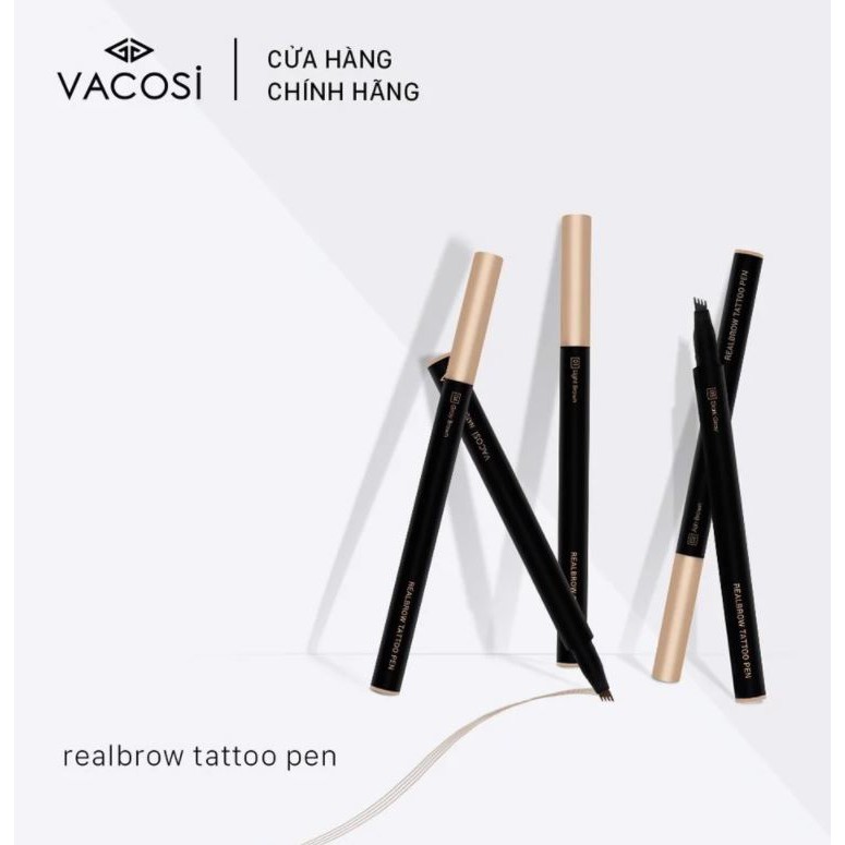 Bút Xăm Chân Mày Vacosi Natural Studio Real Brow Tattoo Pen 1.3g (VM14)