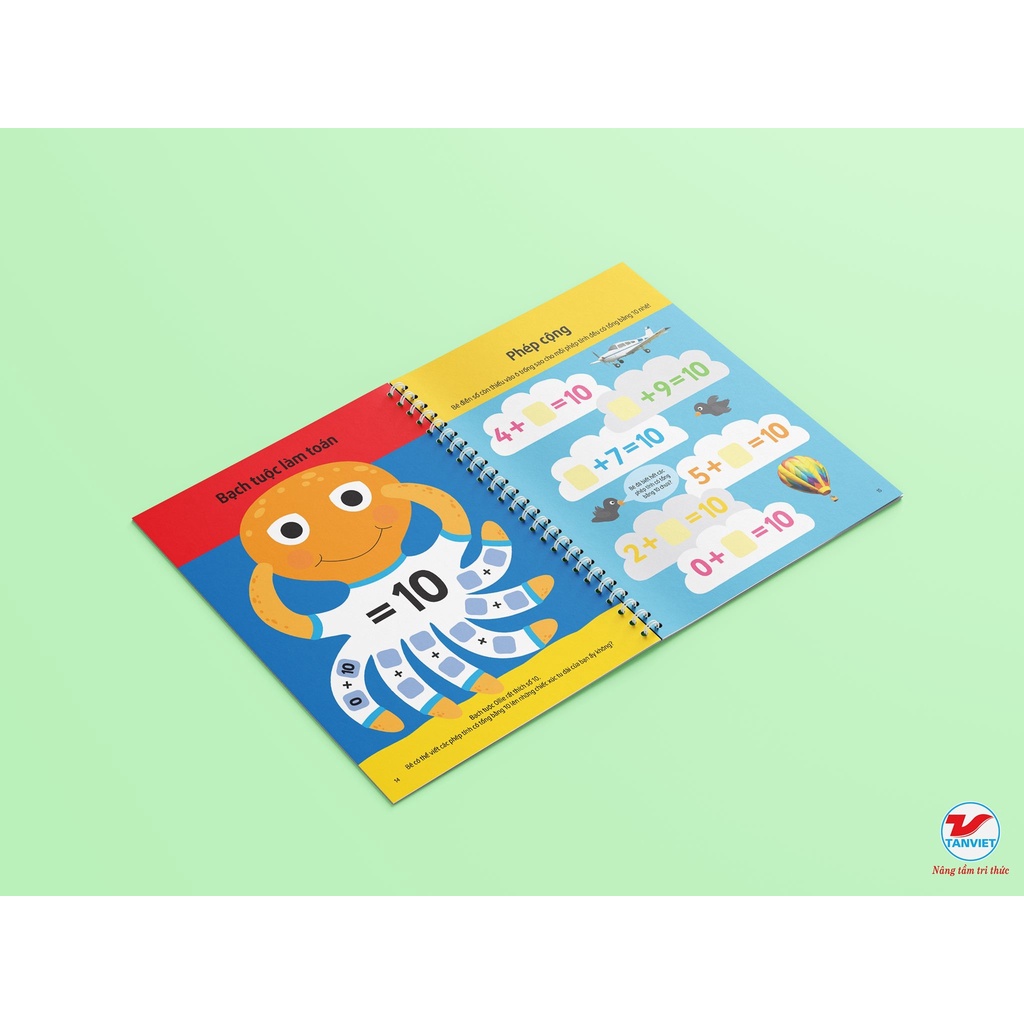 Sách Tân Việt - Bộ Sách Tự Xóa Thông Minh - Bé Làm Quen Với Toán Học (5 -7 Tuổi)