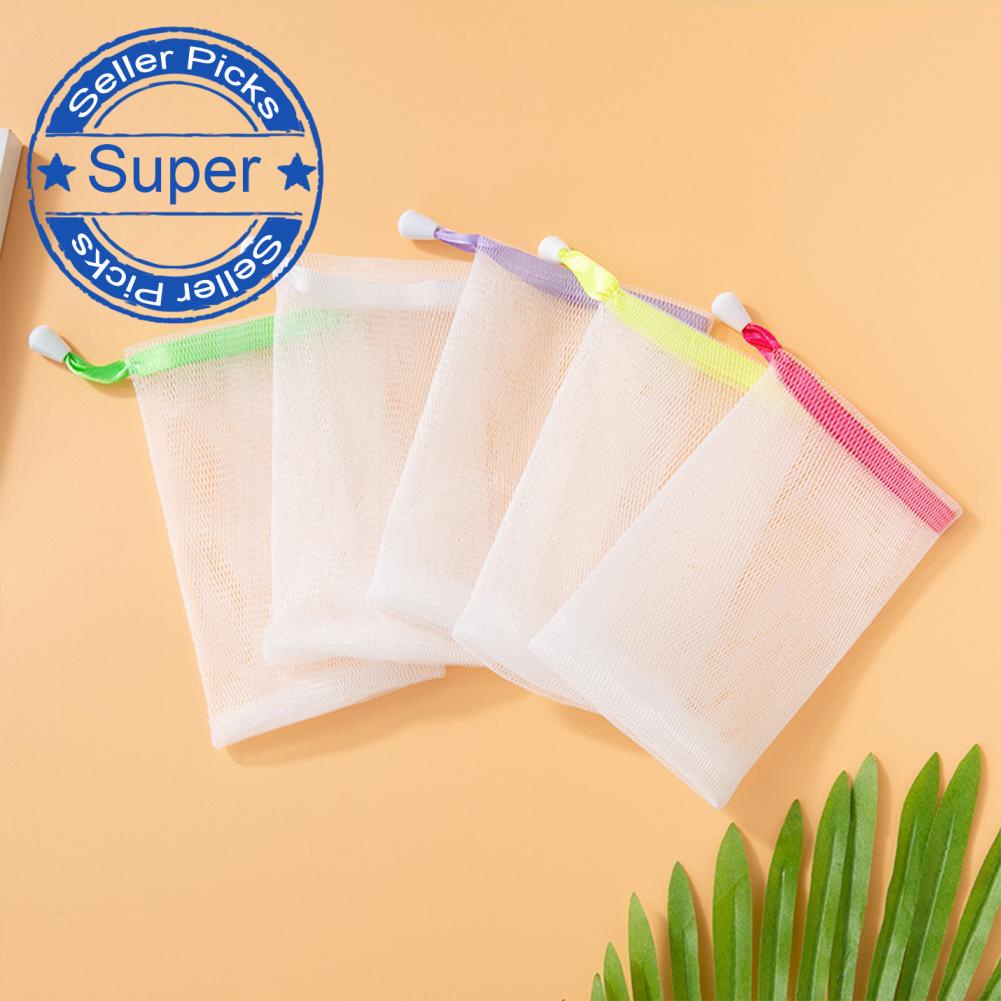 Túi lưới tạo bọt xà phòng nhiều màu sắc khác nhau tiện lợi N7L0