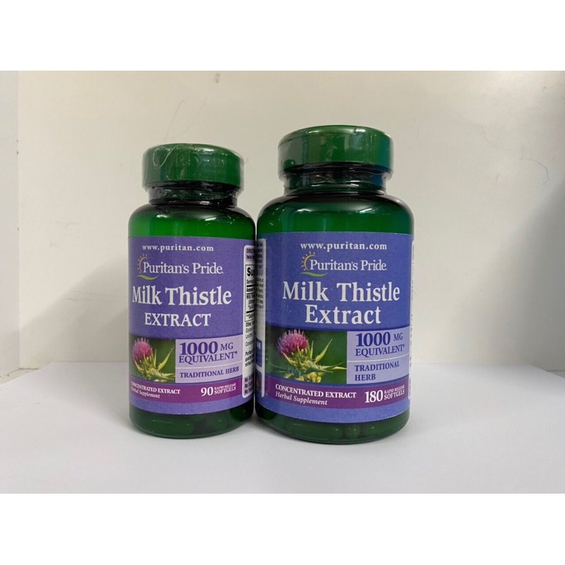 Viên Uống Bổ Gan Chiết Xuất Từ Cây Kế Sữa Puritan's Pride Milk Thistle Extract 1000mg