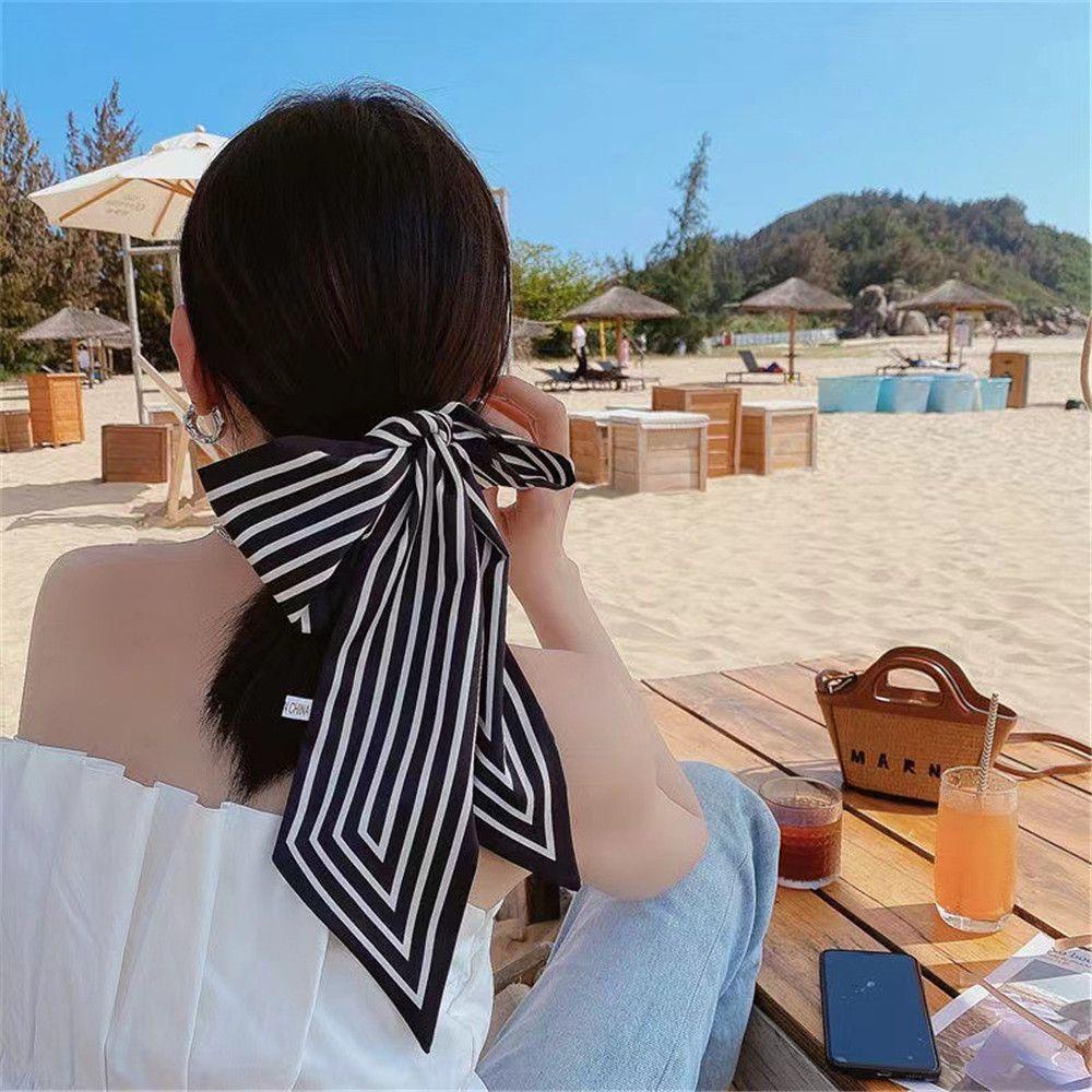 ESPO Dây Buộc Tóc Vải Lụa Thời Trang Cho Nữ