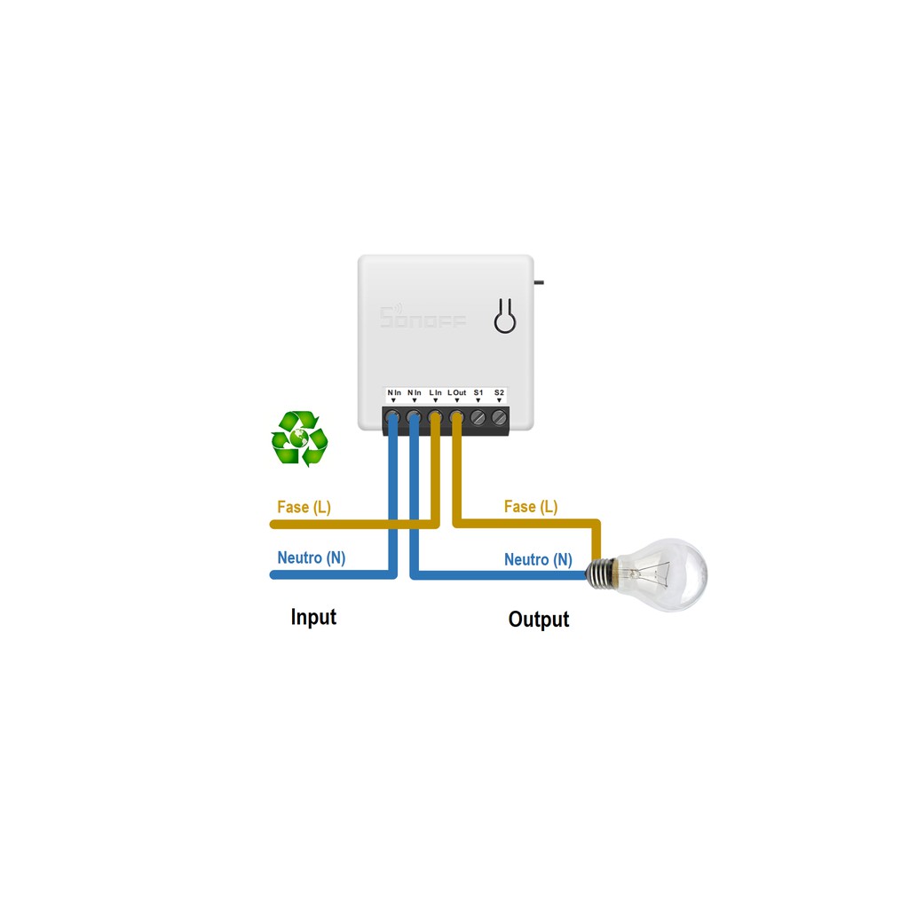 SONOFF MINI (QUỐC TẾ), công tắc Wifi, công tắc điều khiển đảo chiều thông minh