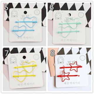 Set kẹp tóc trái tim - ngôi sao
