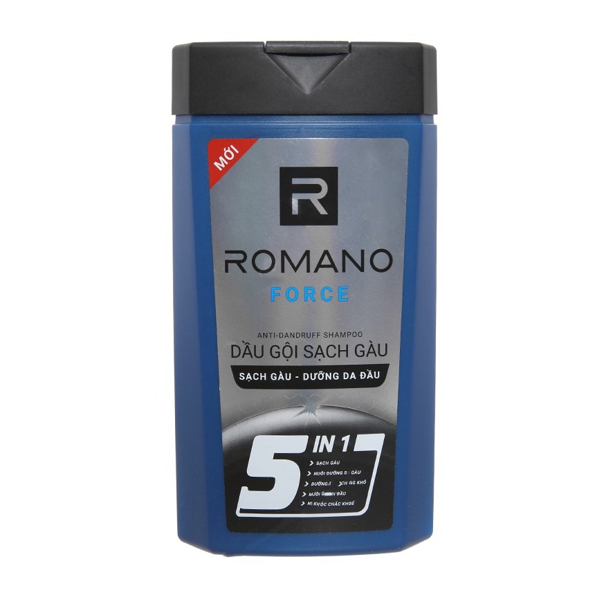 Dầu gội sạch gàu Romano Force 5 in 1 380g
