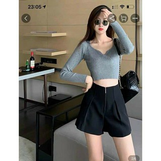 QUẦN SHORT CẠP CAO KHÓA TRƯỚC ( SIÊU HÓT)