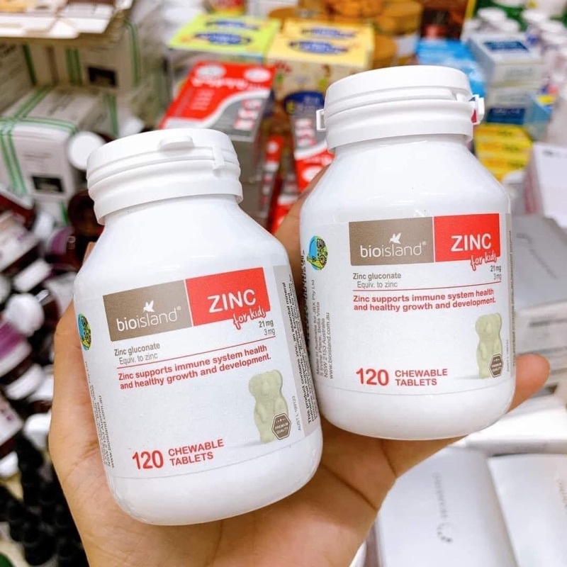 Viên bổ sung kẽm cho bé Bio island Zinc 120 viên