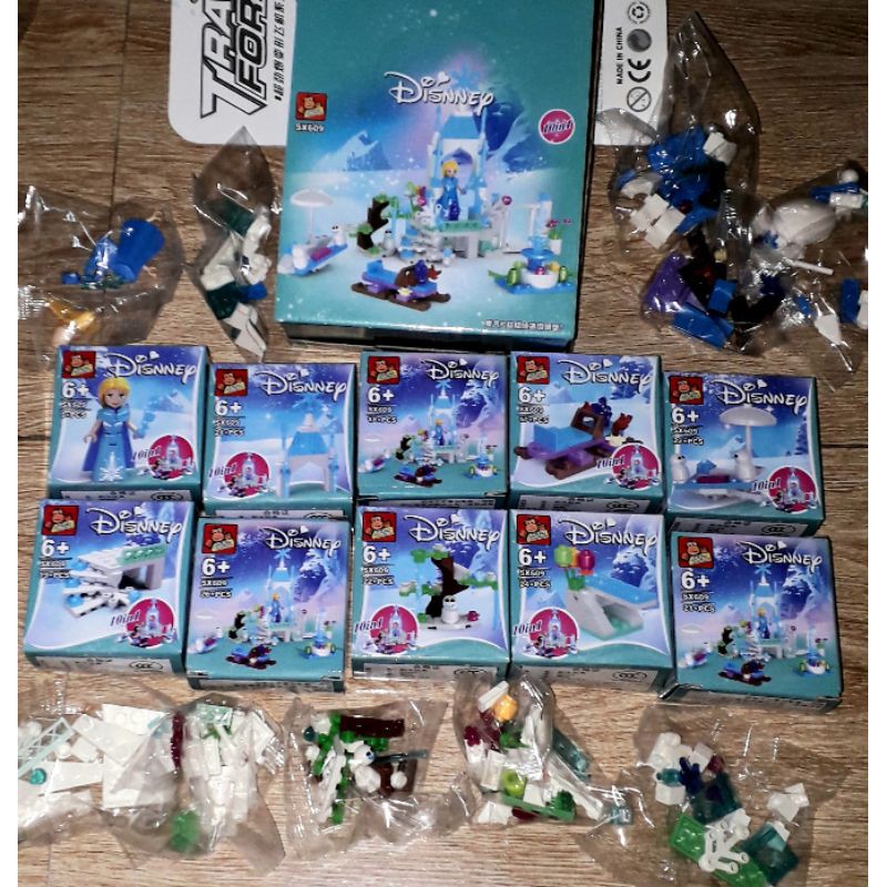 Sét lắp ráp Lego_ELSa lâu đài công chúa tuyết 609 có trên 200 chi tiết bằng nhựa