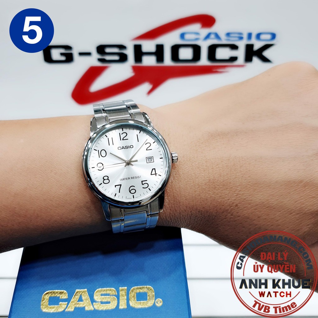 Đồng hồ nam dây kim loại Casio chính hãng Anh Khuê MTP-V002 Series (37mm)