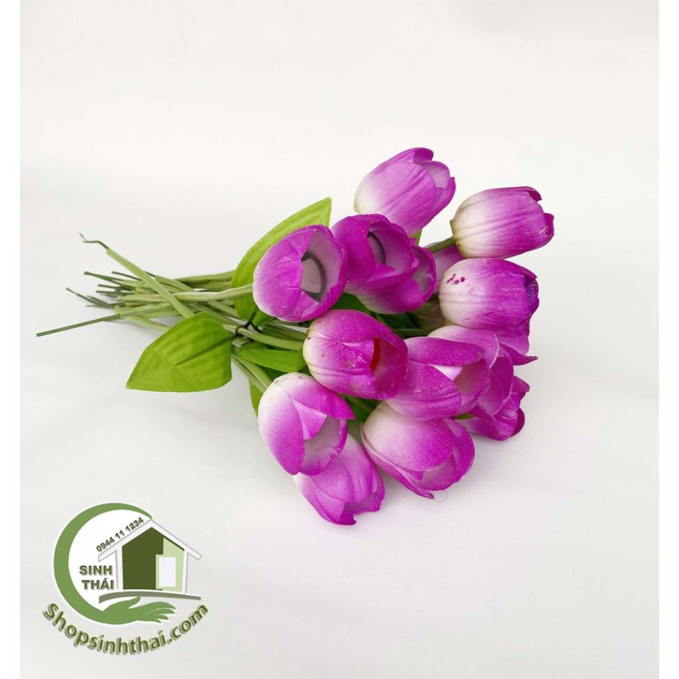 Cành hoa tulip màu tím - Hoa giả cao cấp