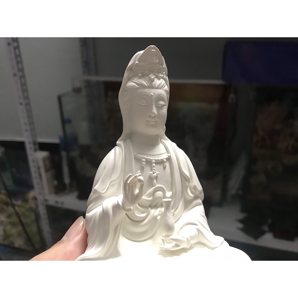 Tượng bồ tát, phật bà quan âm cao cấp- phụ kiện trang trí bể cá, tiểu cảnh, sân vườn, hòn non bộ