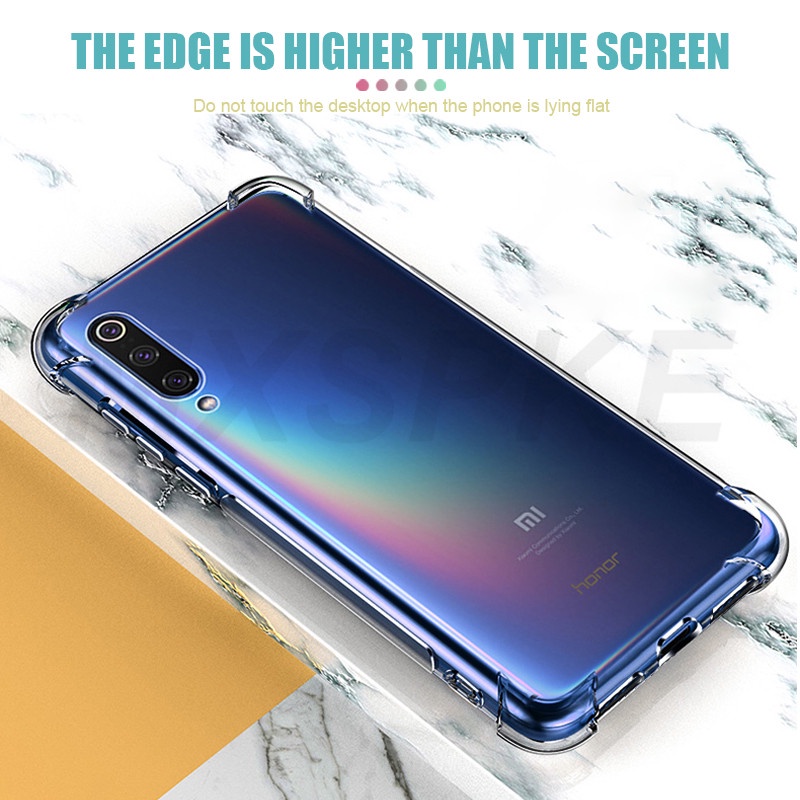 Ốp Điện Thoại Silicon Trong Suốt Chống Sốc Sang Trọng Cho Xiaomi Mi 9 8 A3 A2 10 11 Lite Case Xiaomi Mi 9 8 SE 9T 11X 10T