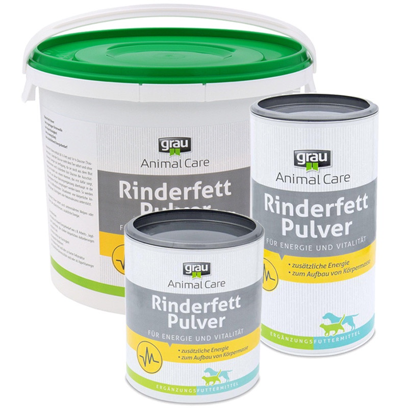 Mỡ bò Grau Rinderfett-Pulver Nhập Đức dinh dưỡng toàn diện cho chó mèo