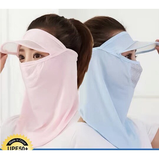 Khẩu trang ninja bịt mặt che cổ có vành chống nắng thông hơi thoáng khí chất đẹp-giadungxinhshop