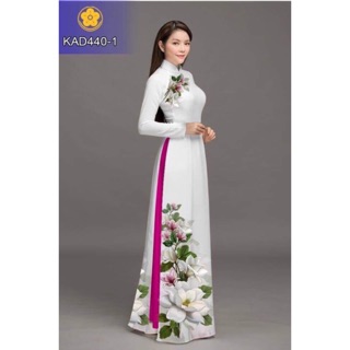 vải áo dài hoa sen