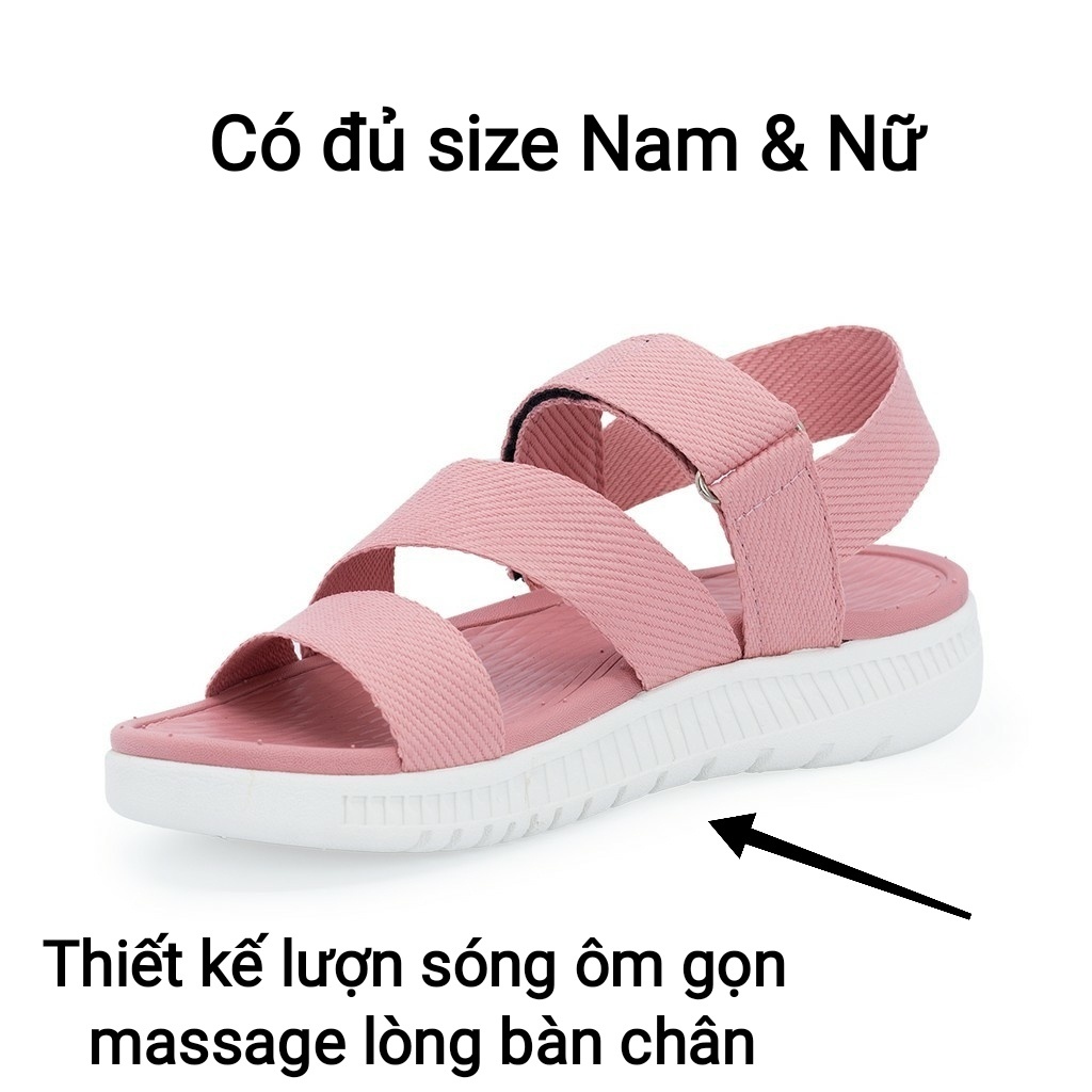 Giày sandal nữ, nam FACOTA chính hãng dép quai ngang đi học
