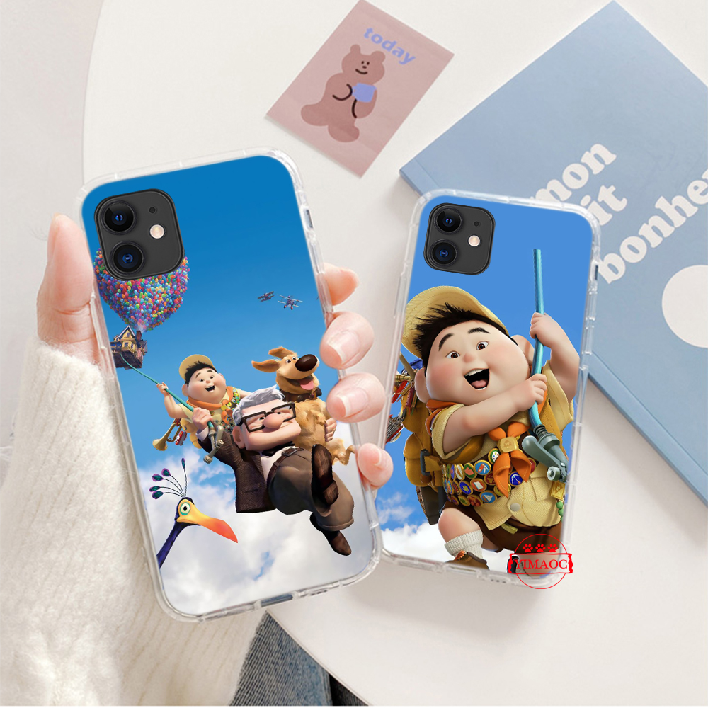 Ốp điện thoại mềm trong suốt in phim hoạt hình Up cho iPhone 12 Mini 11 Pro XR XS Max 17GBY