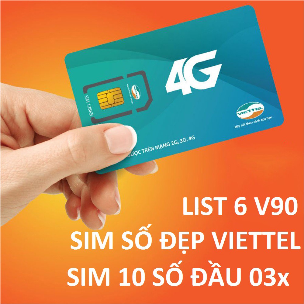 Sim số đẹp Viettel 11 số nguyên kit (List6)