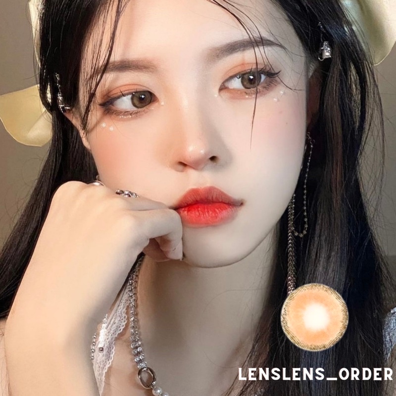 Kính Áp Tròng Lens  Sense brown Siêu Hot Đủ Độ Cận [Vui Lòng Đặt 2 Chiếc]