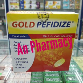 Viên sủi tiêu hóa Gold pefidize hộp 20vien