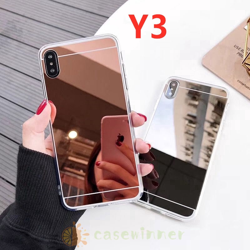 Mirror Case Acrylic Makeup mirror Casing Cover Oppo A5 A9 2020 A37 A1k A5s A7 A3s F9 F7 F11 A71 A92 A52 A12 A31 Reno3 A91 F9pro F1s A83 A57