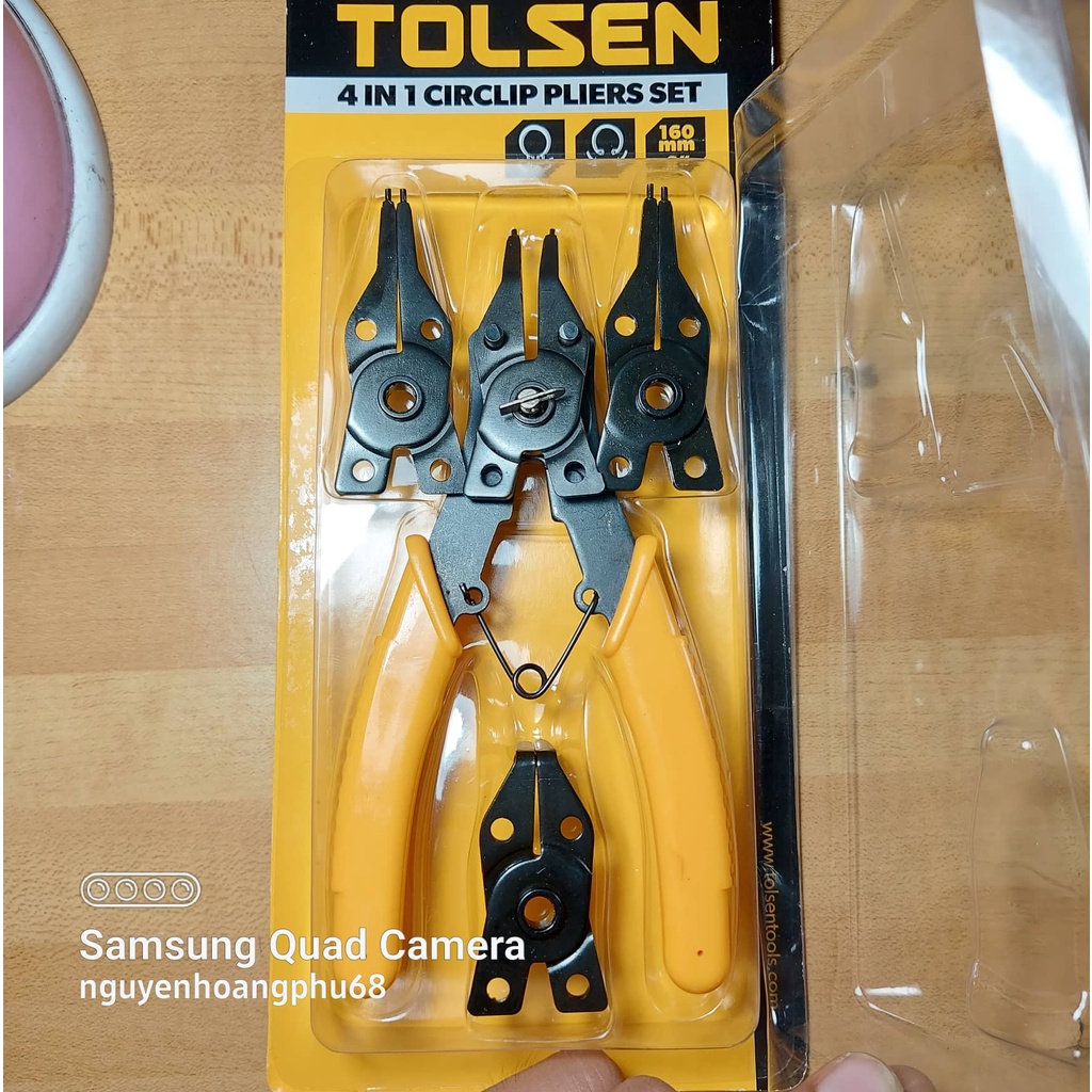 Bộ kìm kềm mở phe 4 trong 1 Tolsen mở phe trong phe ngoài đều được