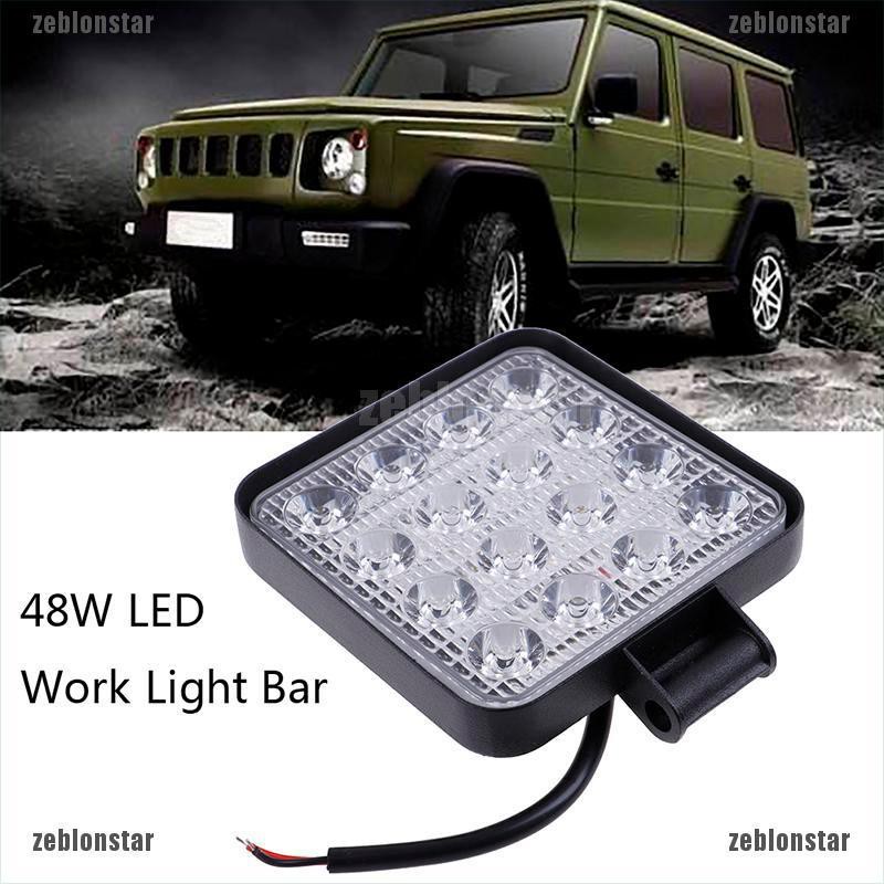 ❤Bóng Đèn LED Hình Vuông 4 &quot;W 48W 12V 24V Dành Cho Xe Tải