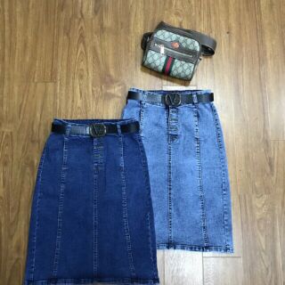 Chân váy jeans cực xinh ảnh thật