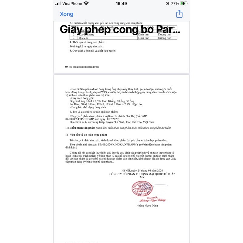 PARBYE BABY Siro giúp thông thoáng mũi cho bé lọ 100ml