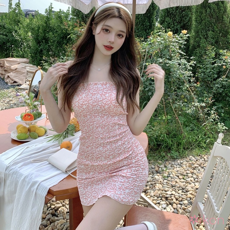 Đầm Voan Không Tay Dài Qua Gối Phong Cách Hàn Quốc Dành Cho Nữ