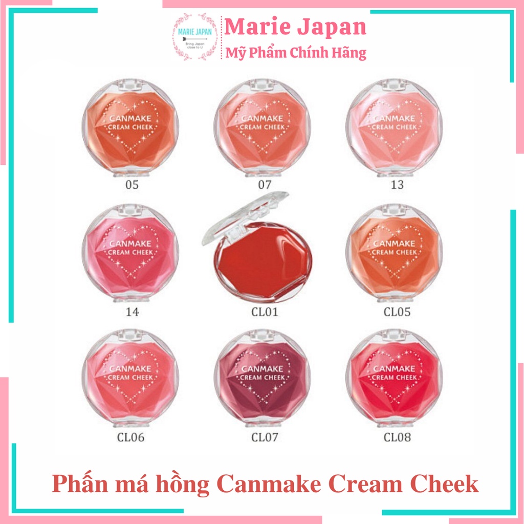 Phấn má hồng dạng kem Canmake Cream Cheek Nhật Bản