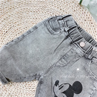 Quần Bò lửng MICKEY - 2 MÀU - MẪU MỚI