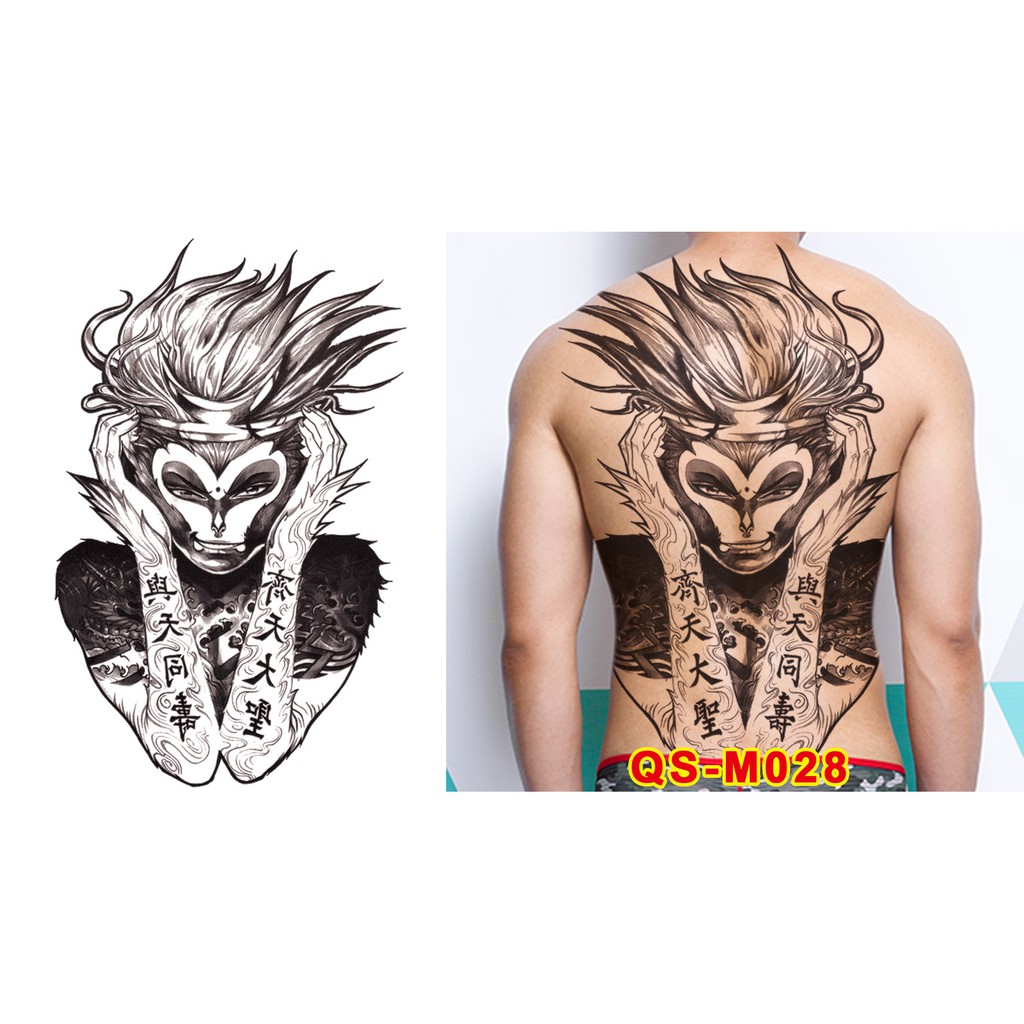 Hình Xăm Kín Lưng Ngộ Không QSM028