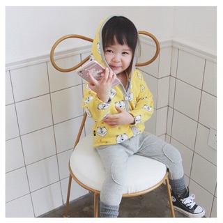 Áo khoác cotton 2 lớp cho bé